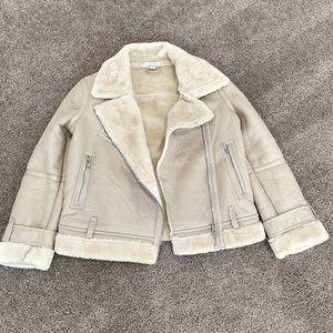 ASOS aviator jacket faux fur